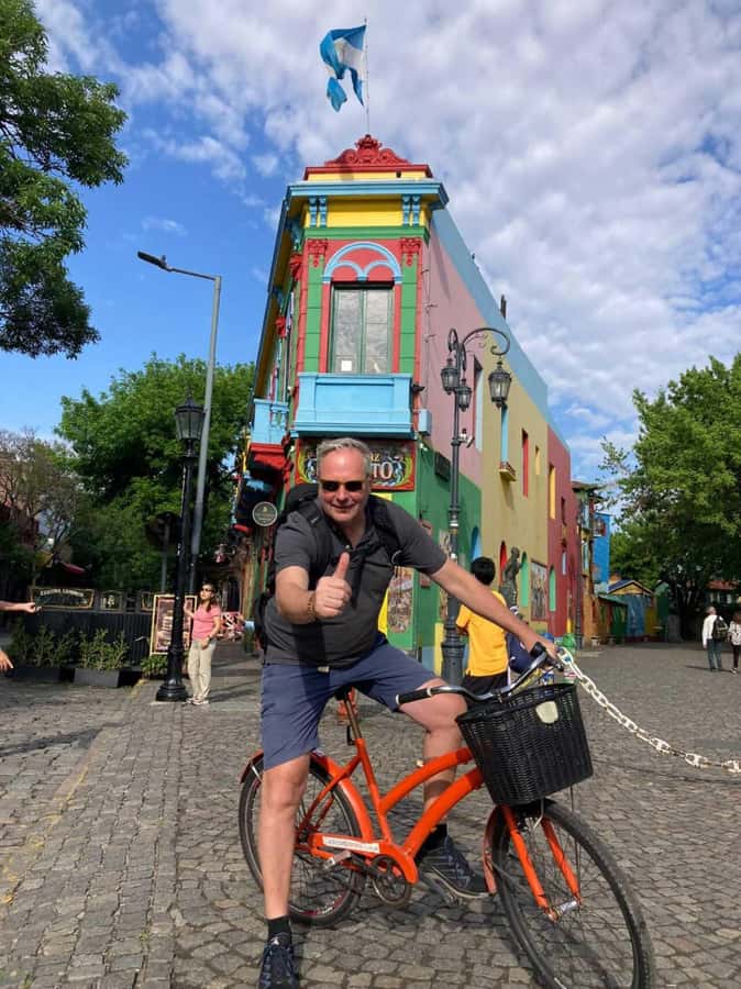 Bike Tour: Buenos Aires to the South (E-Bike) - Caminito Street in La Boca: tango mood meets street art